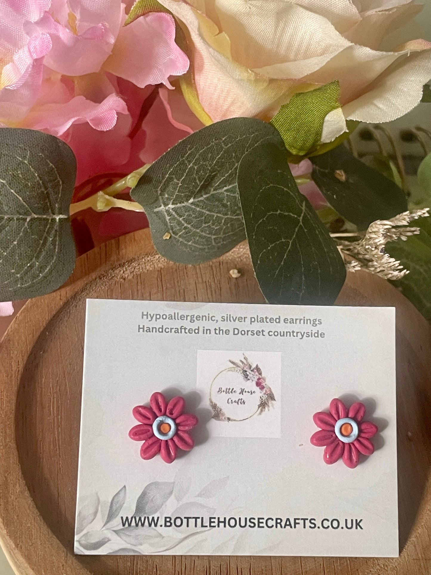 Mini floral studs - brights