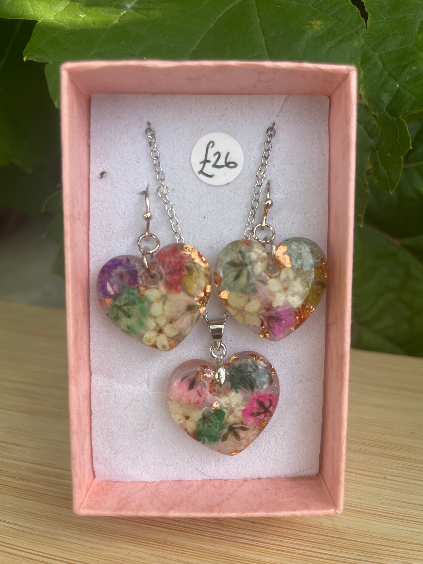 Colour burst heart set