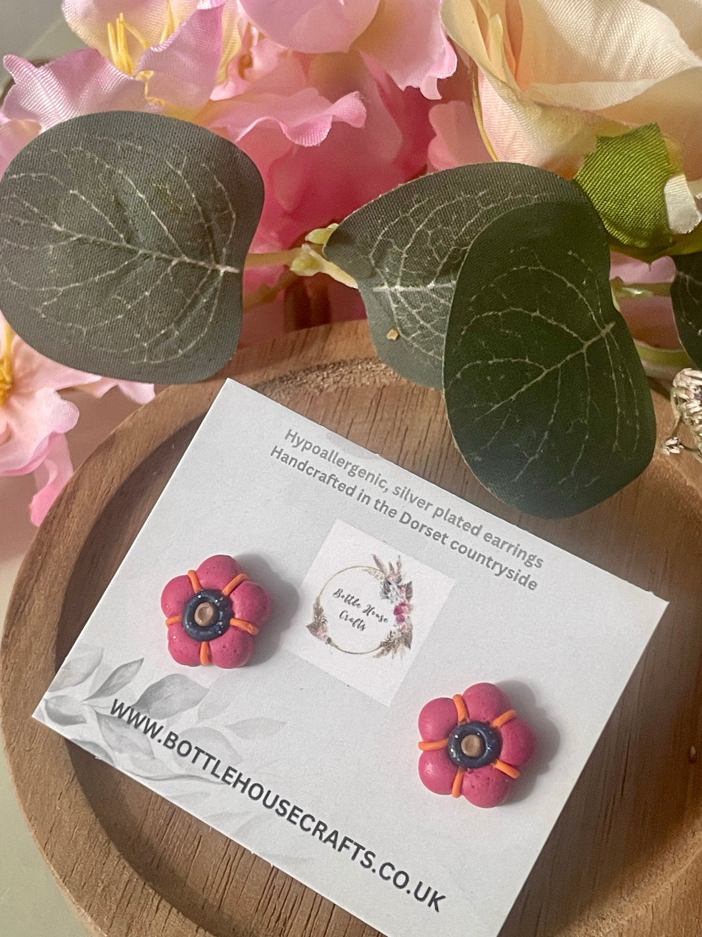 Mini floral studs - brights