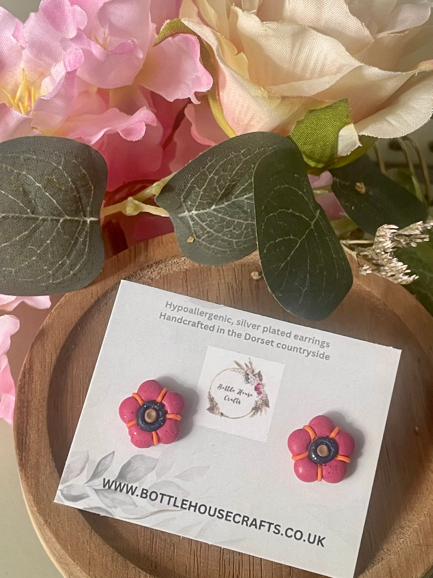 Mini floral studs - brights