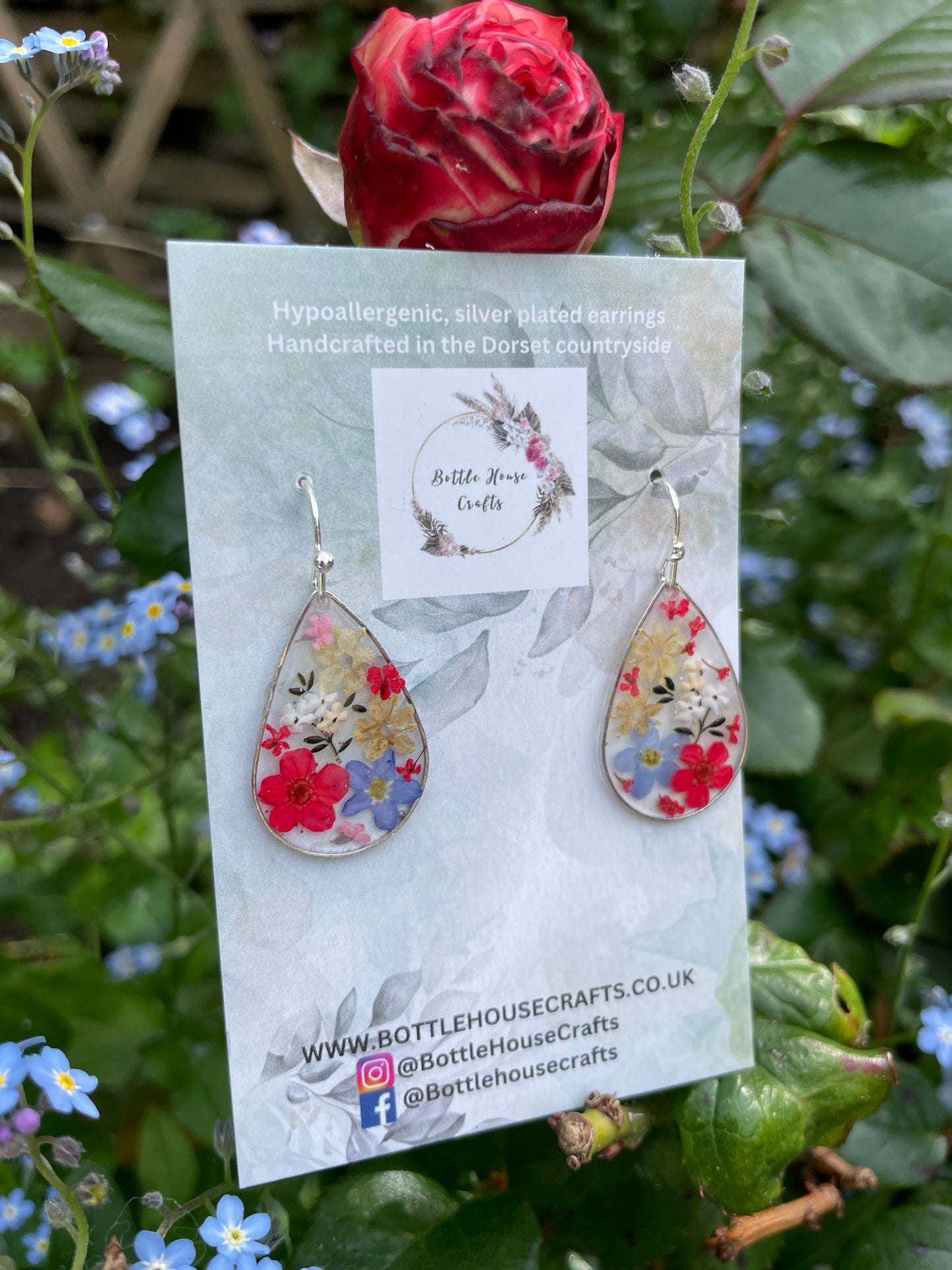 Garden tears earrings