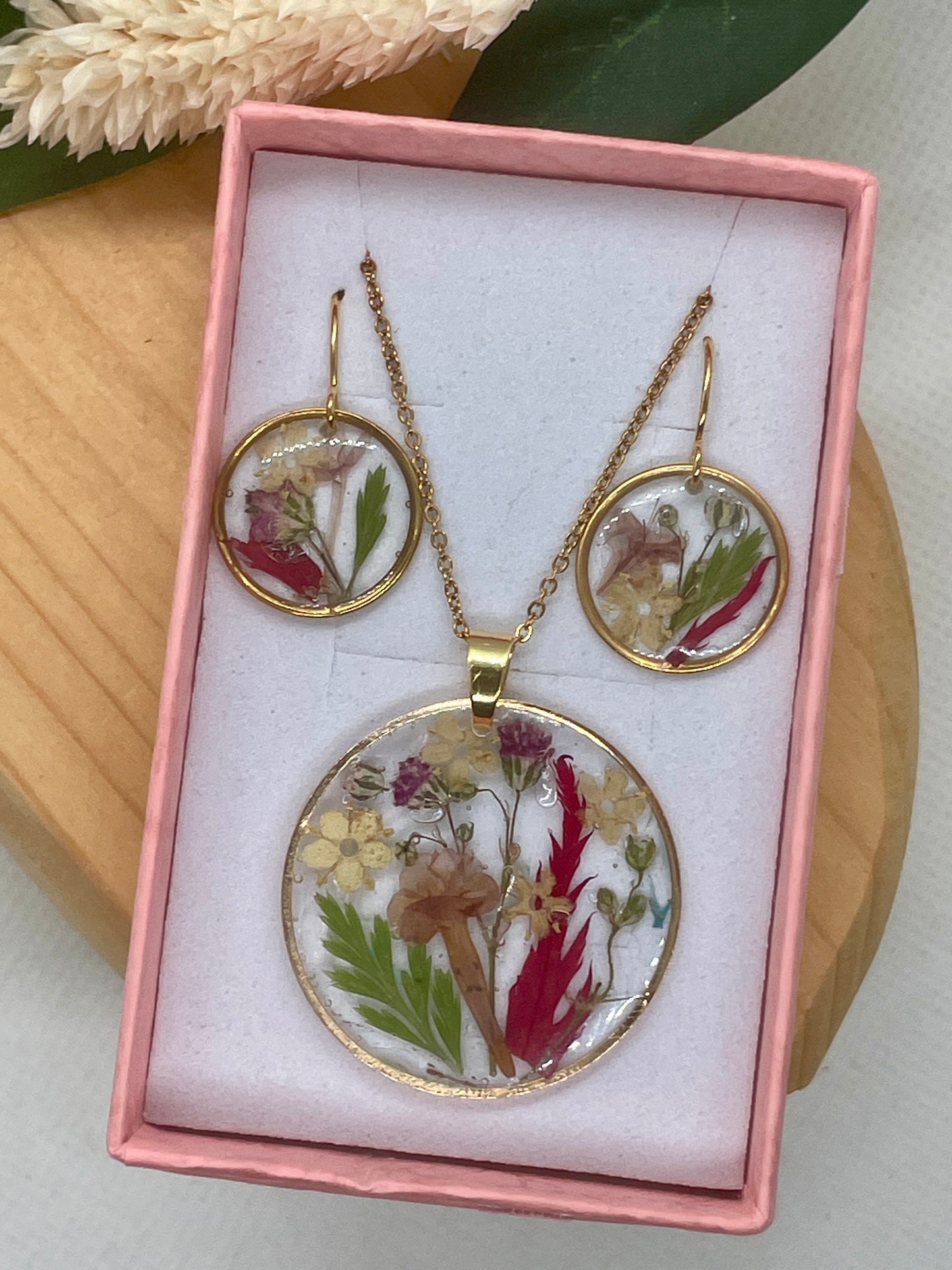 Autumn garden snapshot set