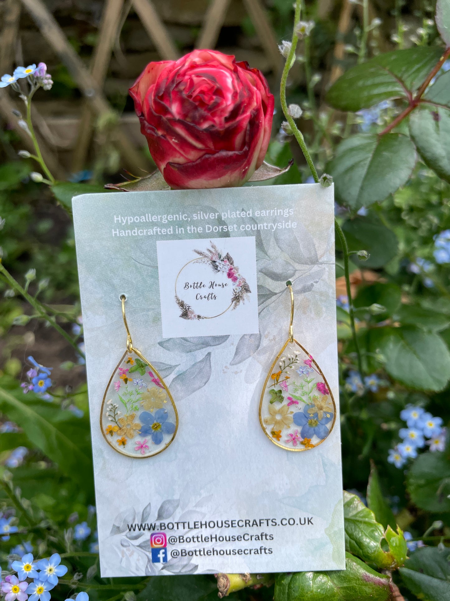 Garden tears earrings