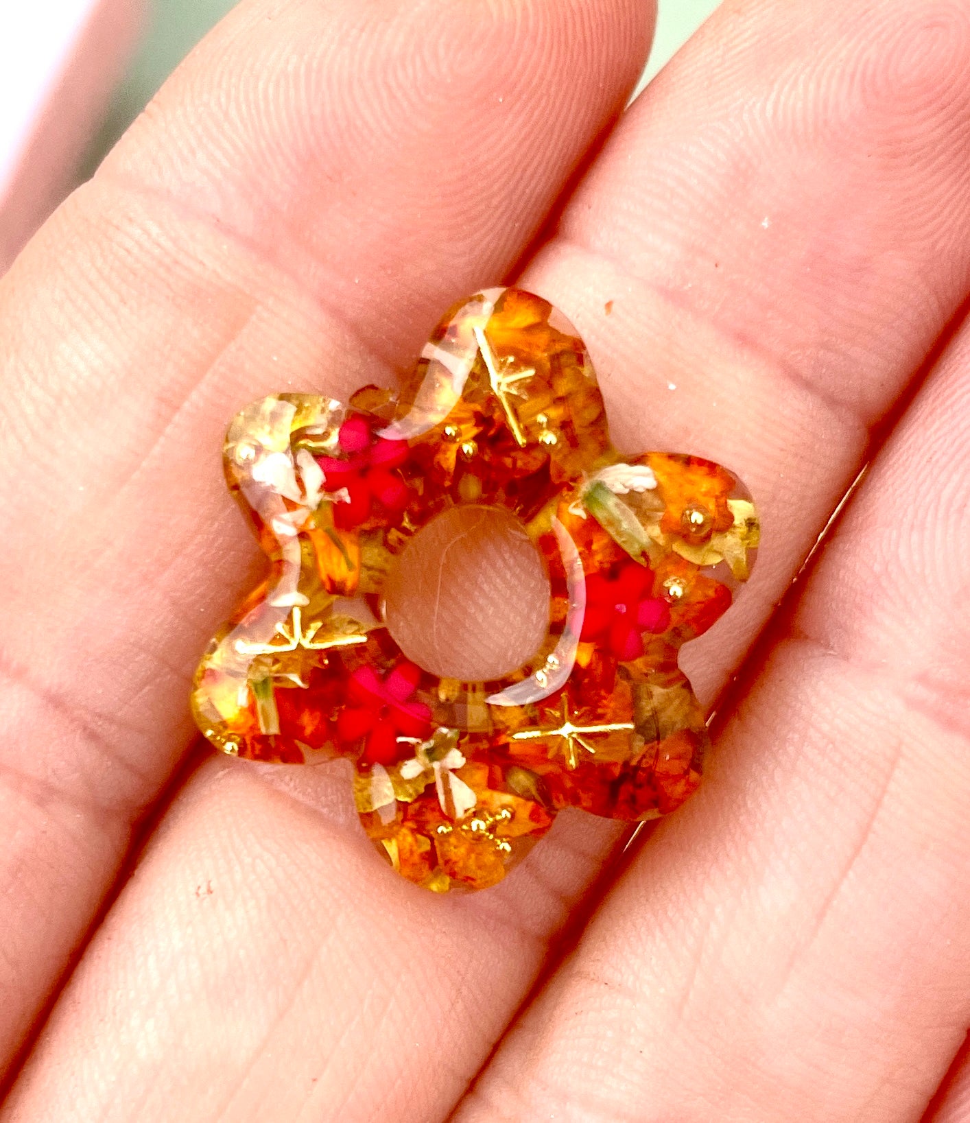 Autumn sparkle earring hoops