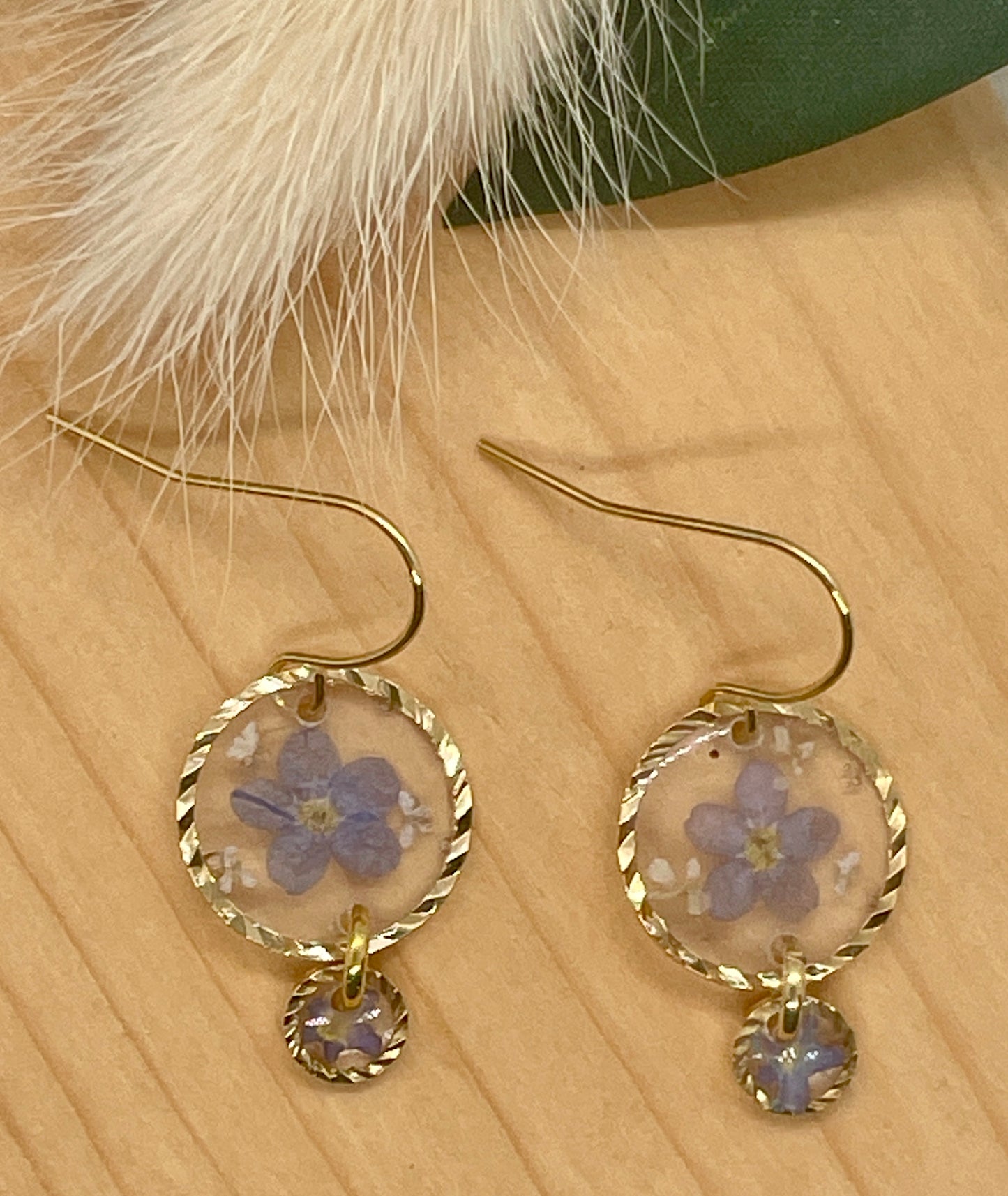 Gold double forget me nots