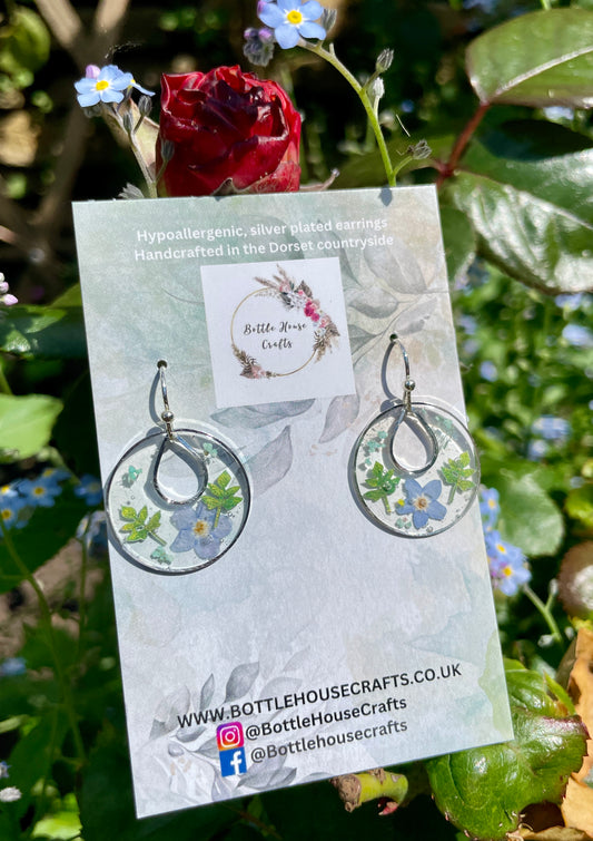 Trio bloom floral earrings