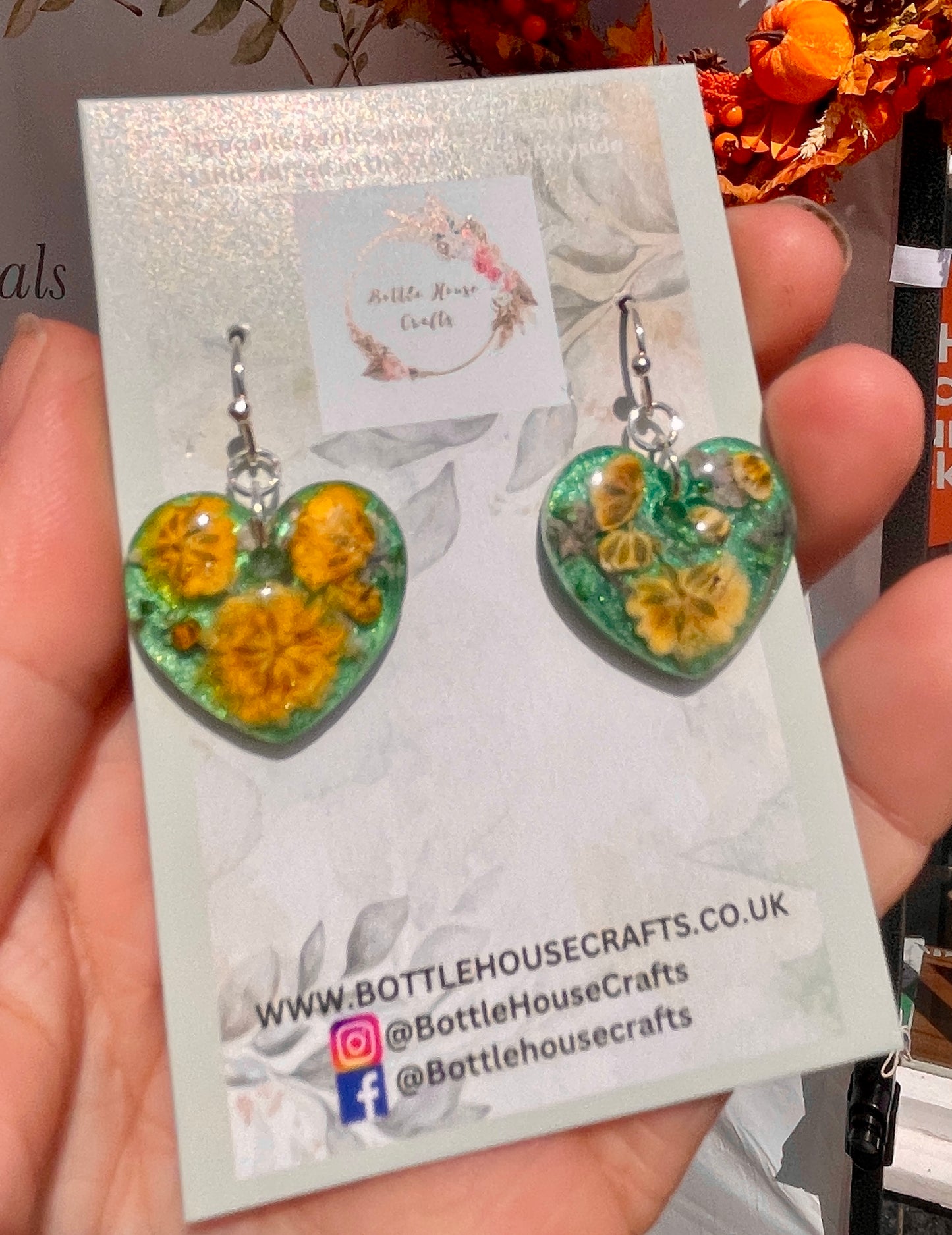 Green and yellow hearts