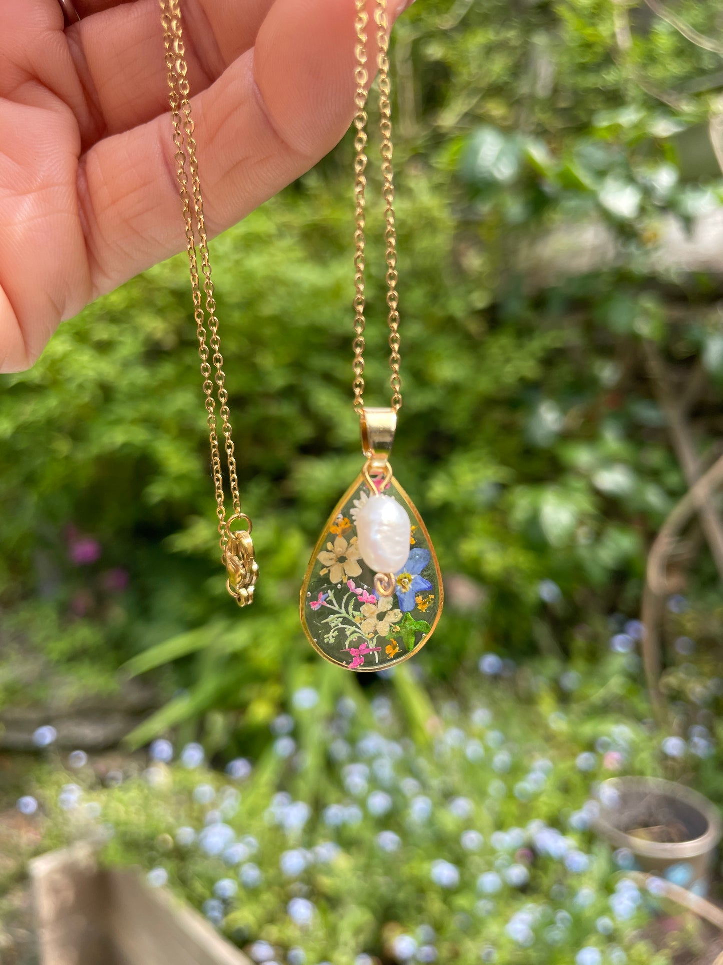 Garden tears necklace
