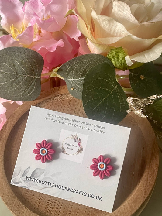 Mini floral studs - brights
