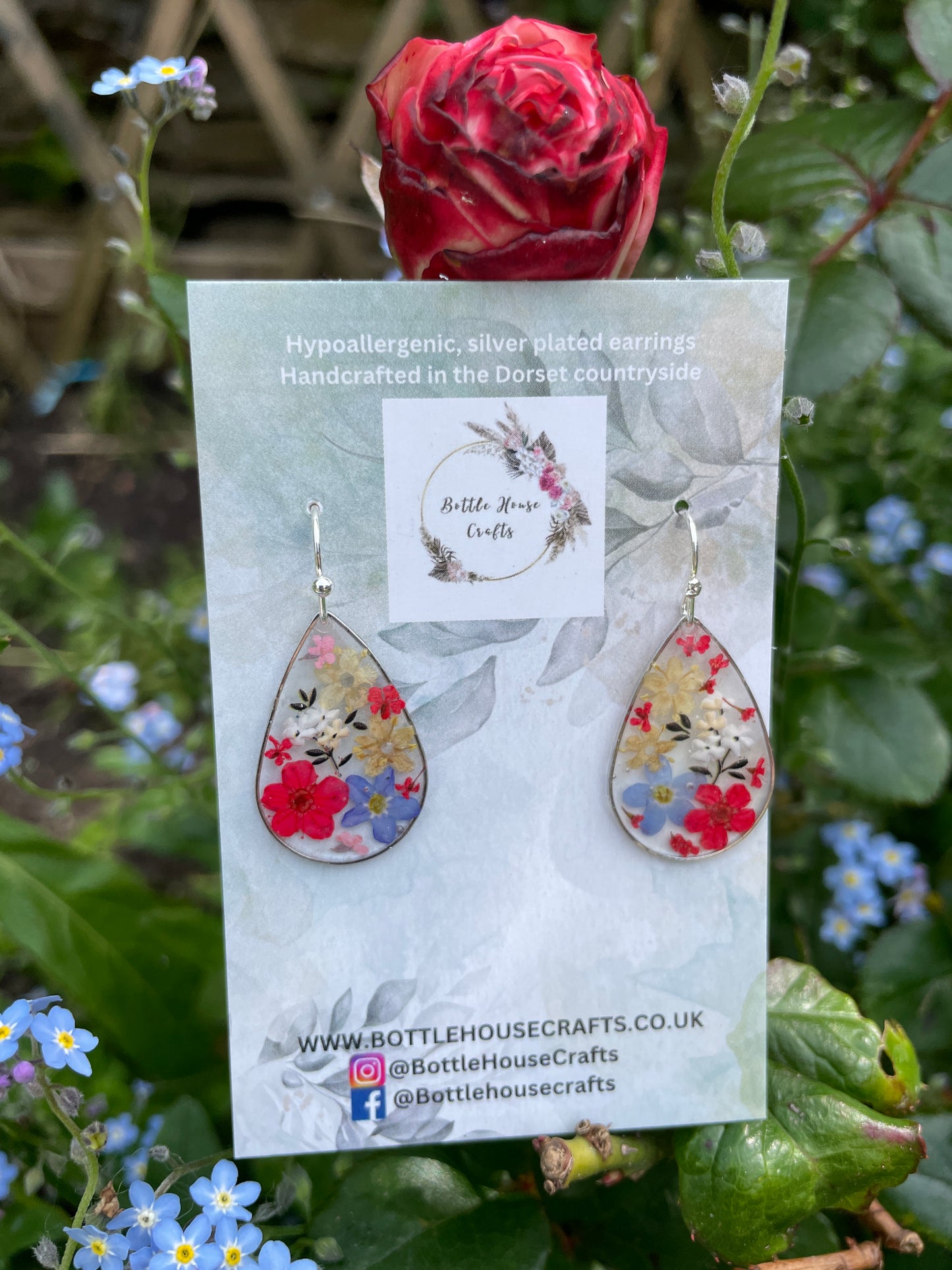 Garden tears earrings