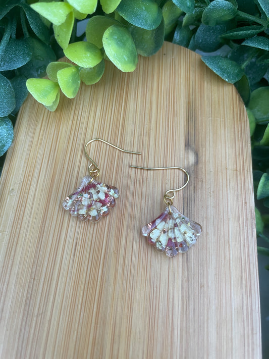 Small art deco arch drop earrings