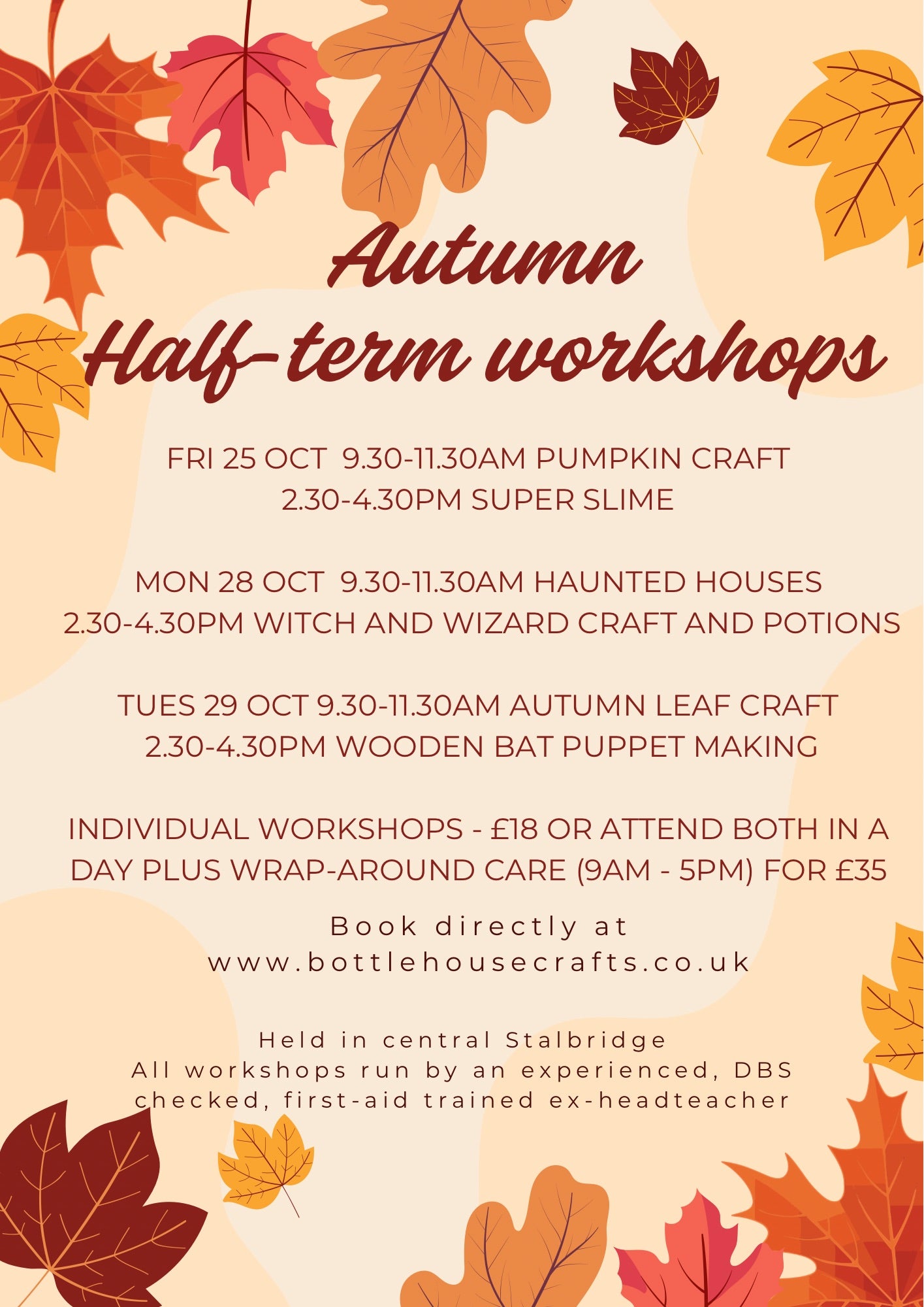 Half-term provision - Tues 29 Oct