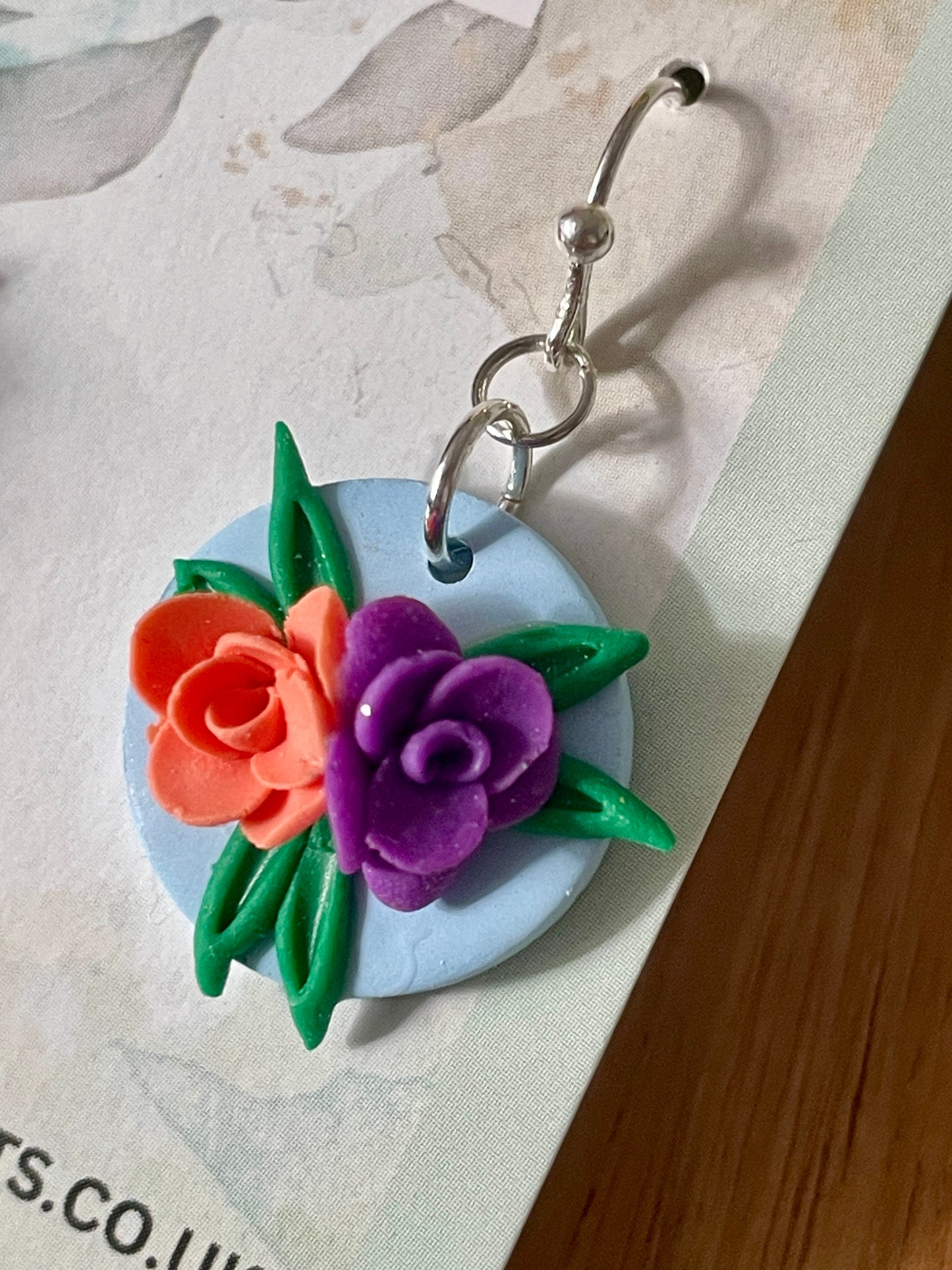 Delicate floral drop earrings