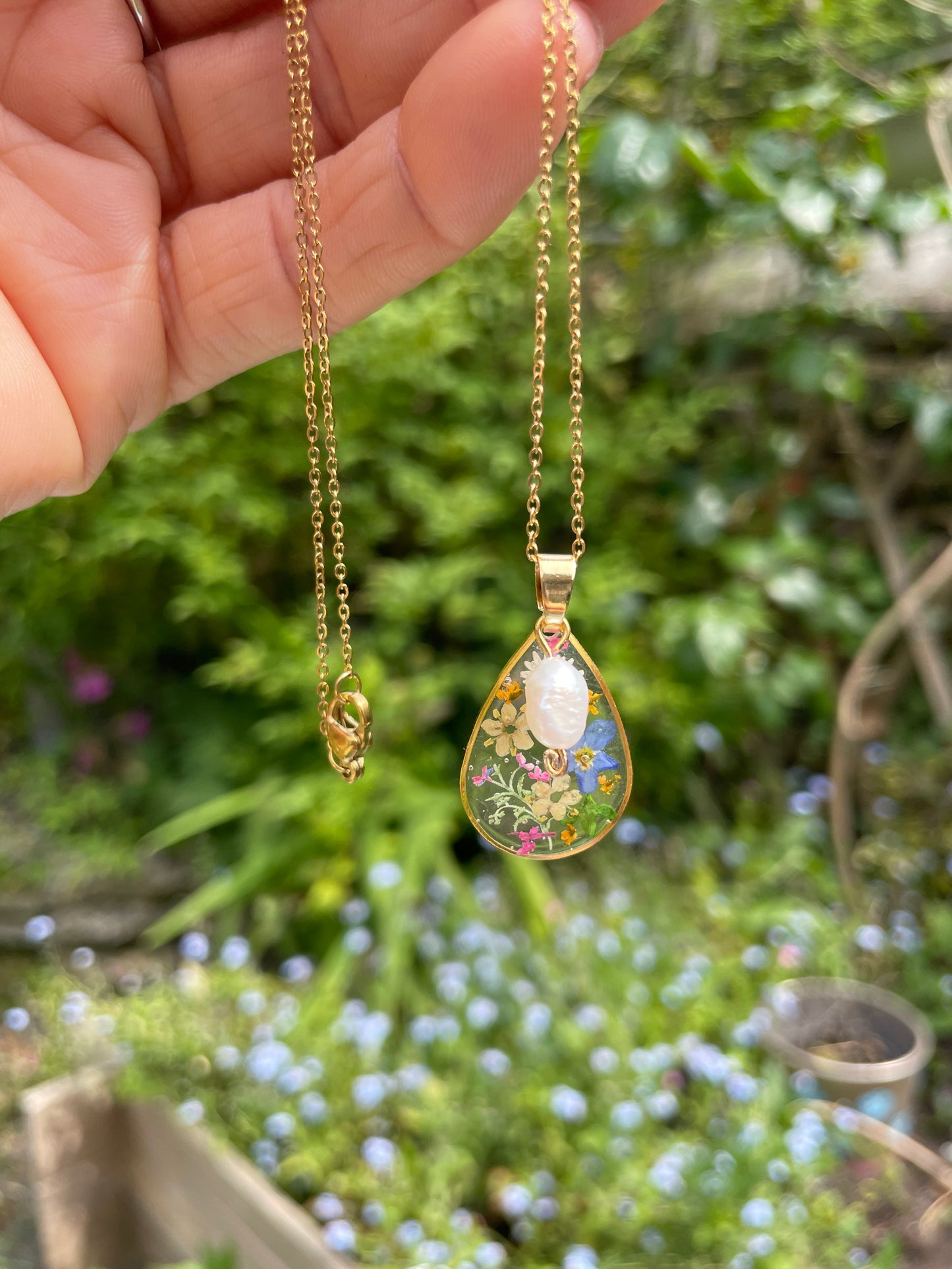 Garden tears necklace
