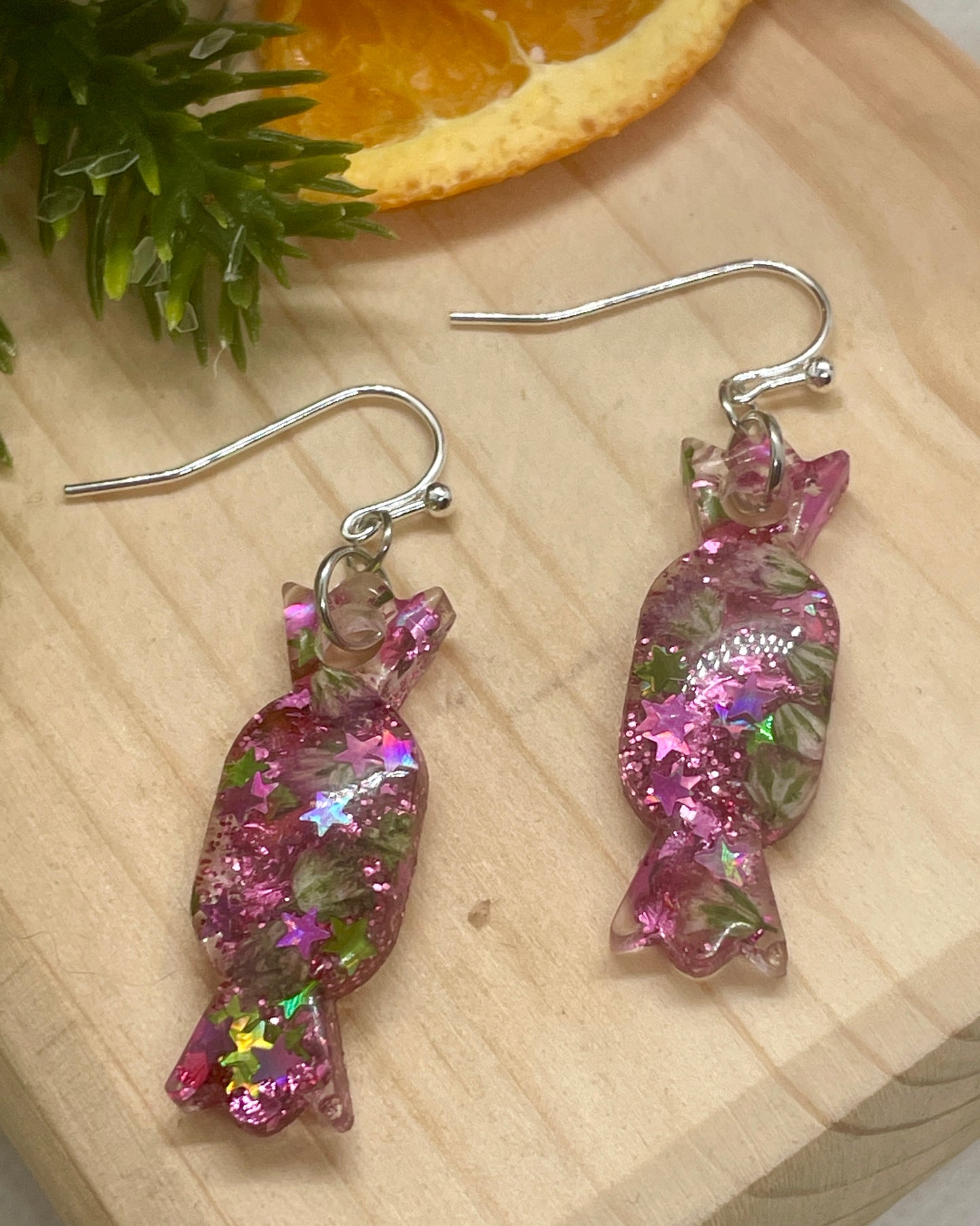 Pink sweetie earrings