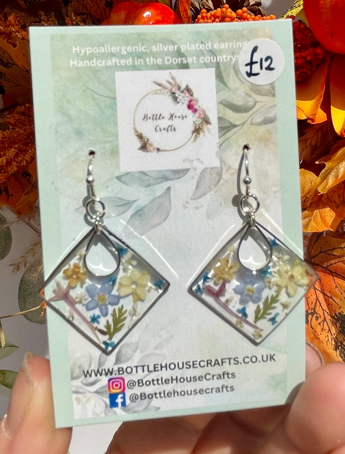 Garden snapshot earrings