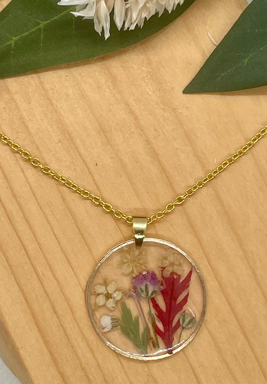 Smaller autumn garden necklace