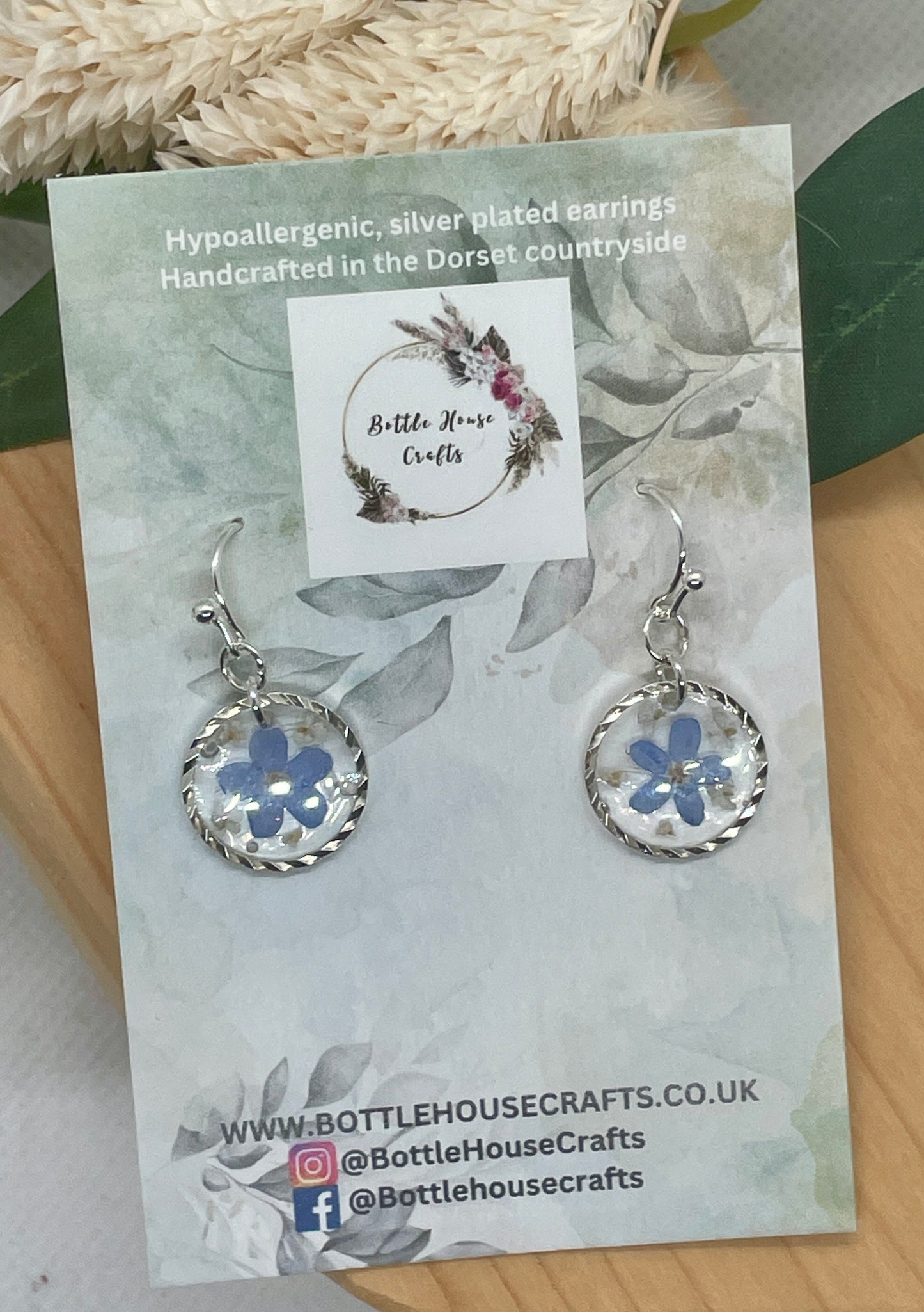 Sparkling forget me not dangles