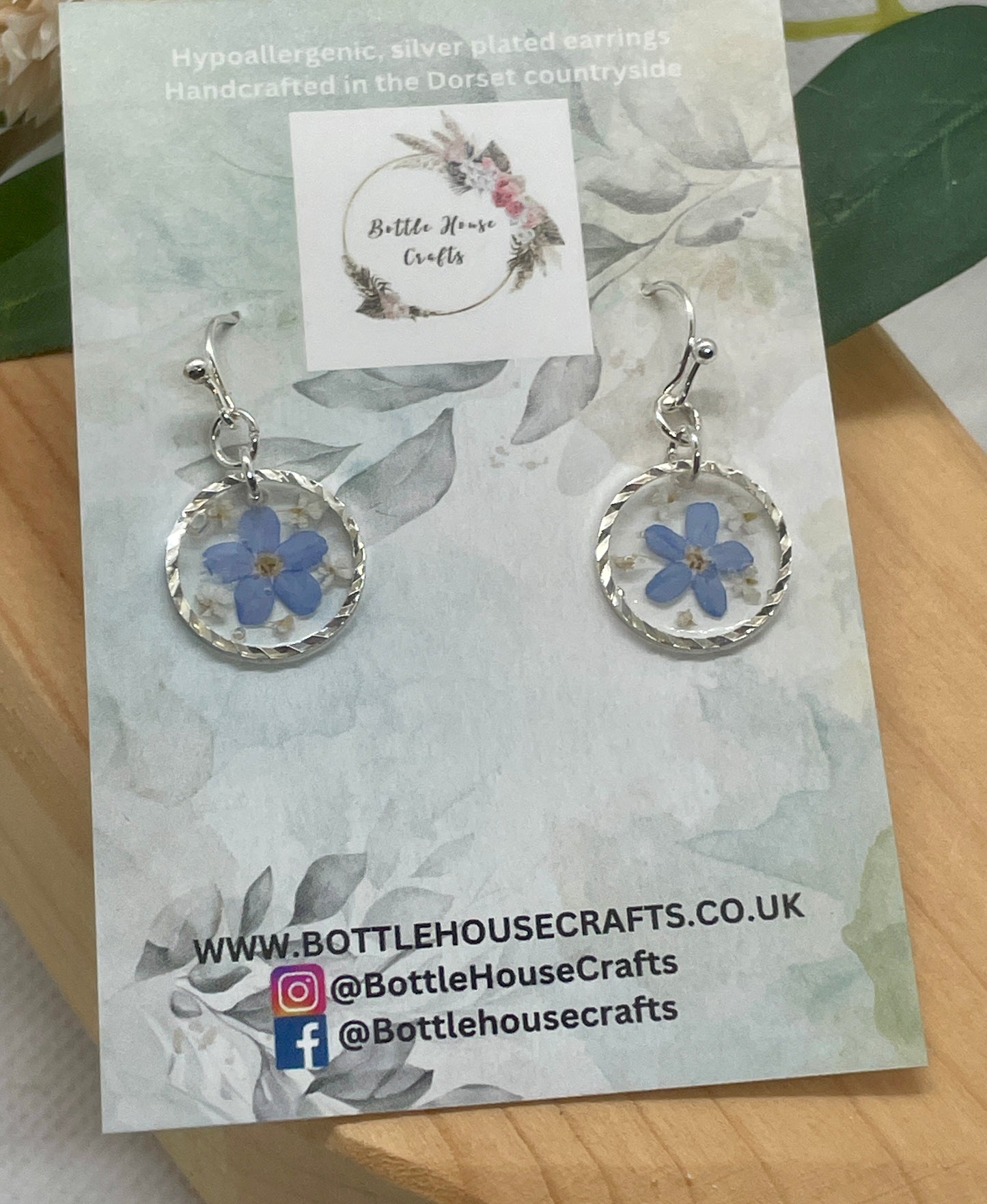 Sparkling forget me not dangles
