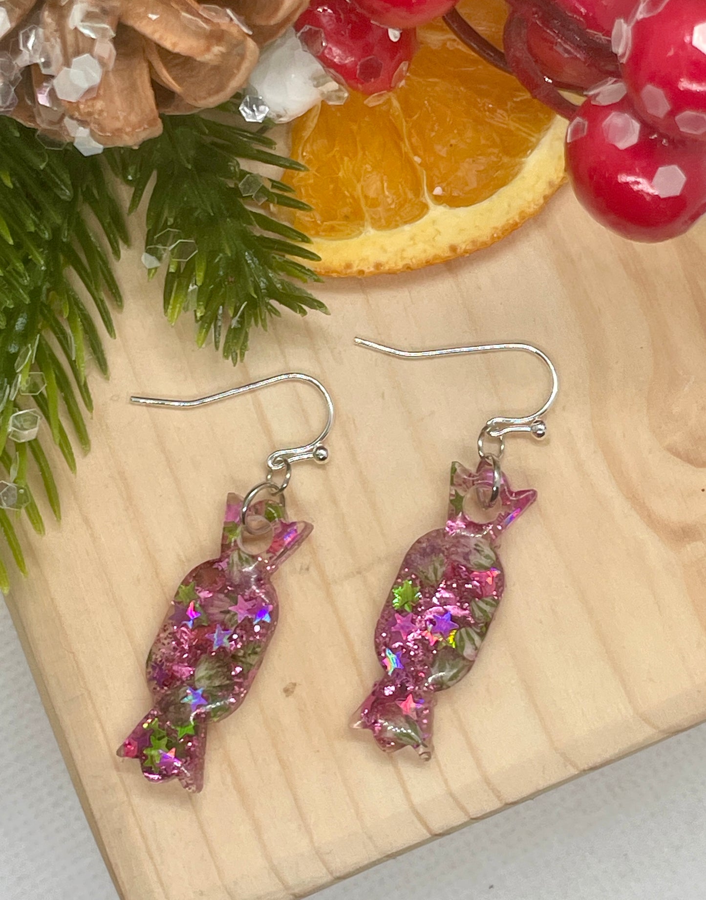 Pink sweetie earrings