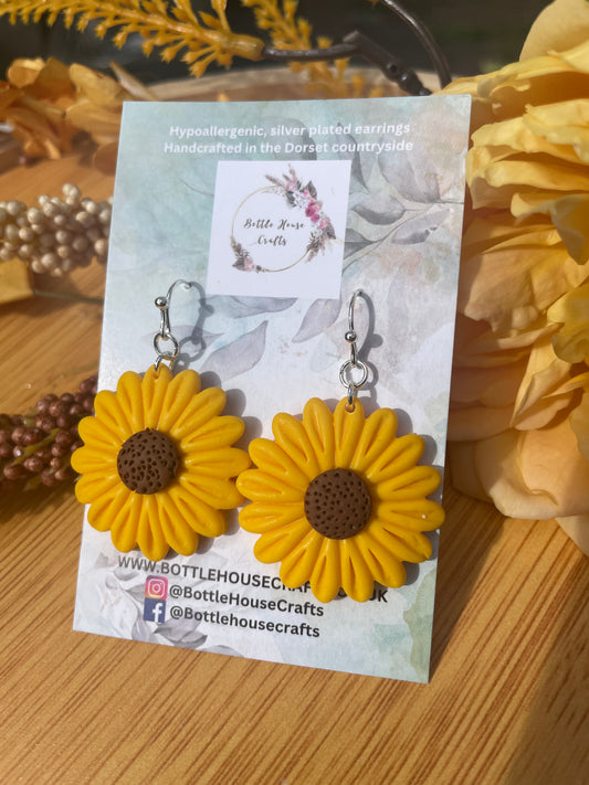 Sunflower earrings