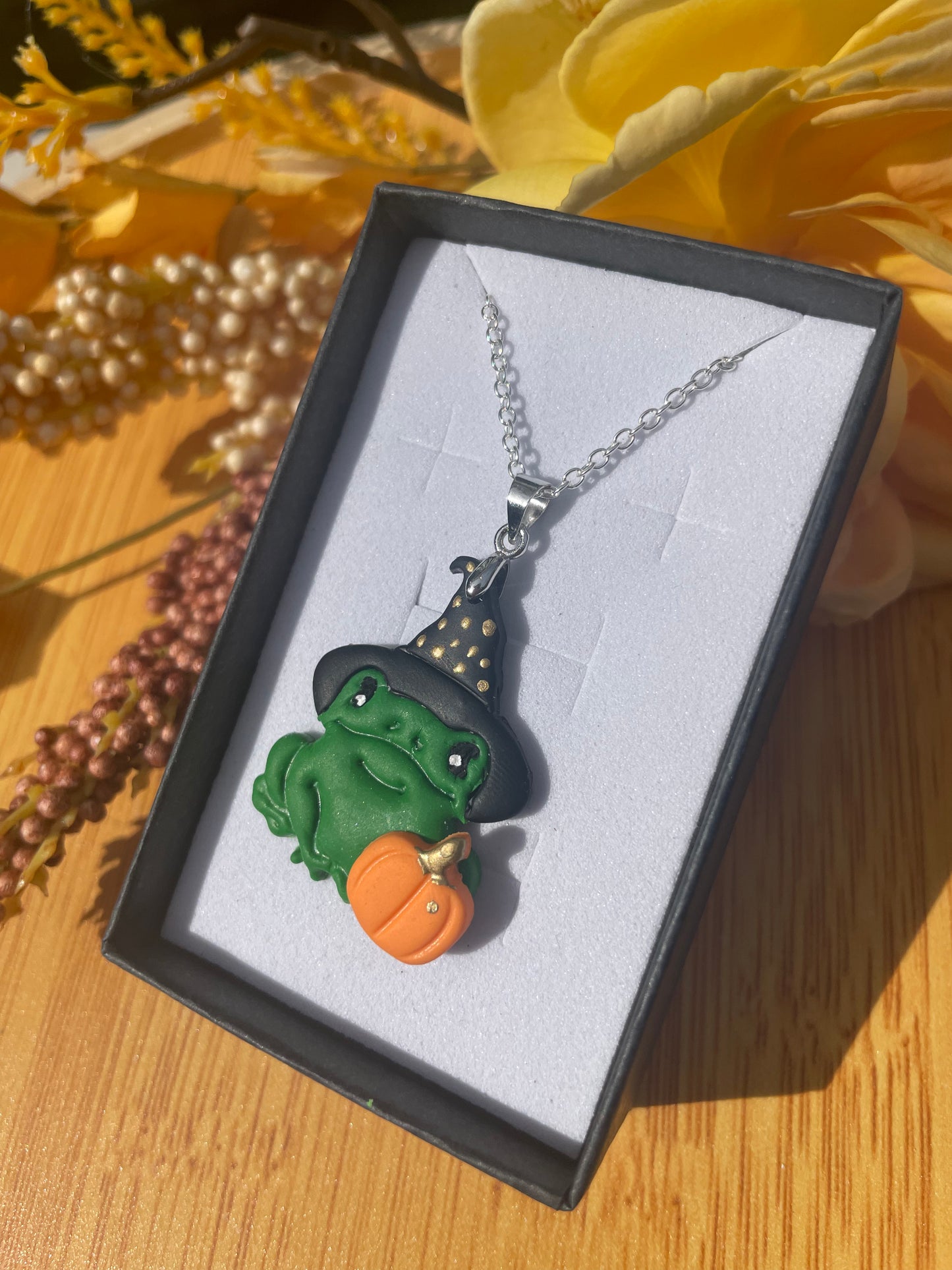 Frog witch necklace